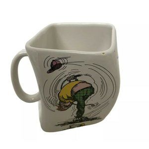 Golf Mug Coffee Tea The Results Of Over-Swing Ceramic Cup Square 12‎ oz